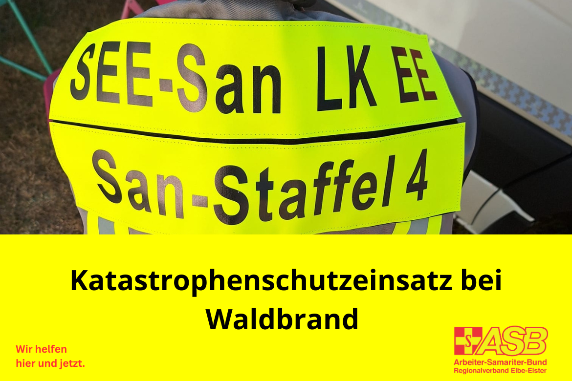 Sanitätsstaffel im Einsatz bei Waldbrand