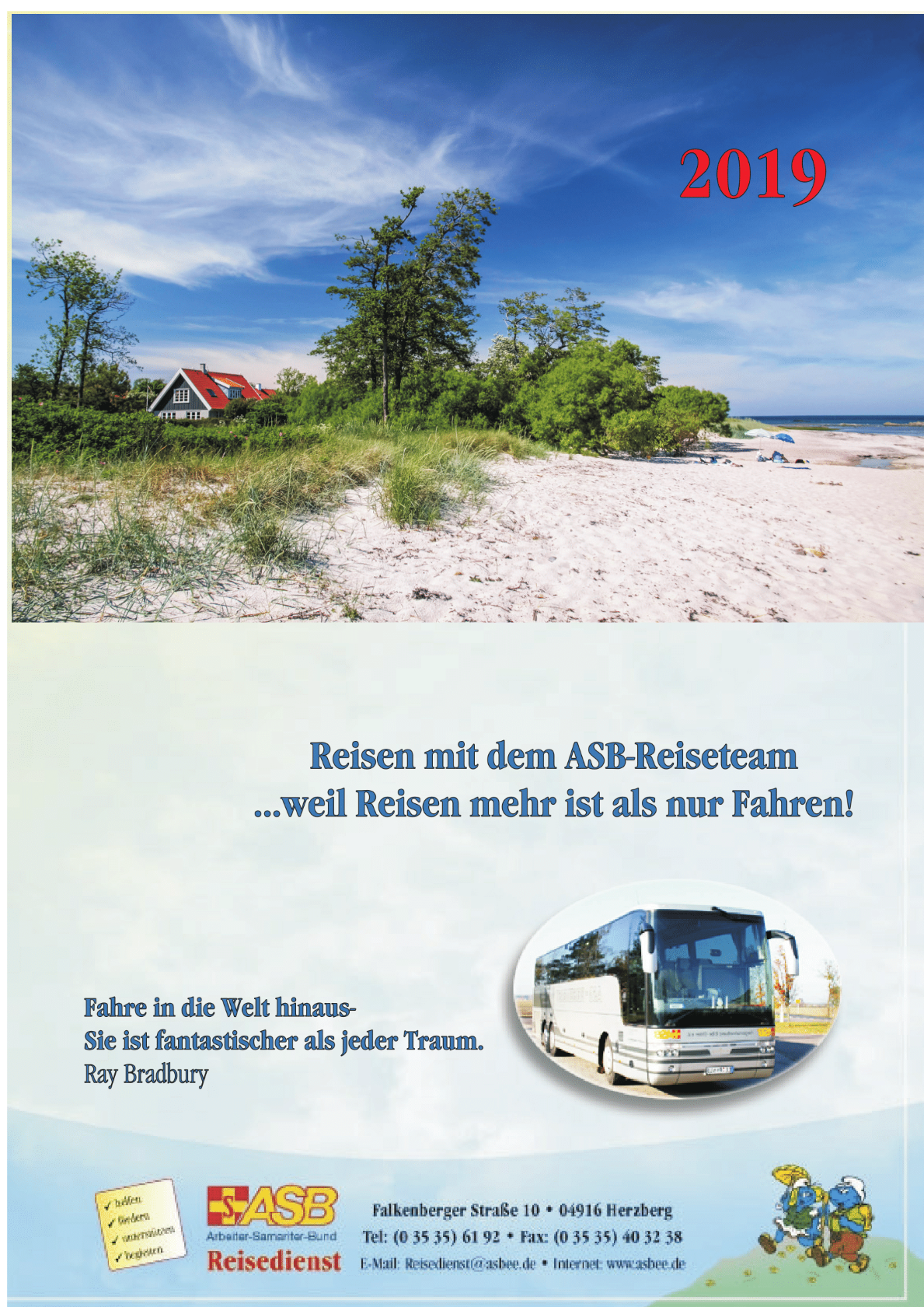 Reisen mit dem ASB - auch 2019 wieder tolle Angebote